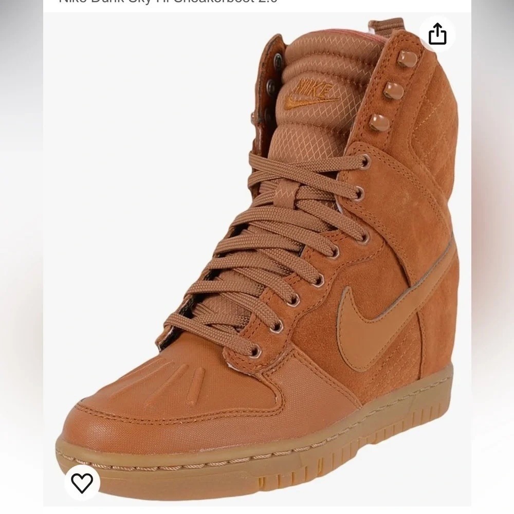 Nike Dunk Sky High SneakerBoot 'Tawny Gum Medium Brown' women's 6